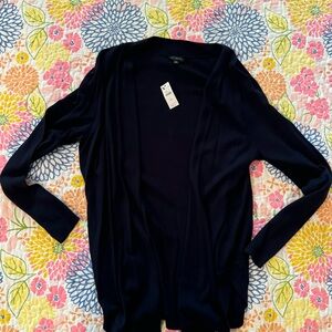 NWT navy Talbots xs Women's cardigan